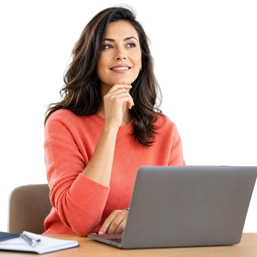 Illustrative field sales manager reviewing a dashboard